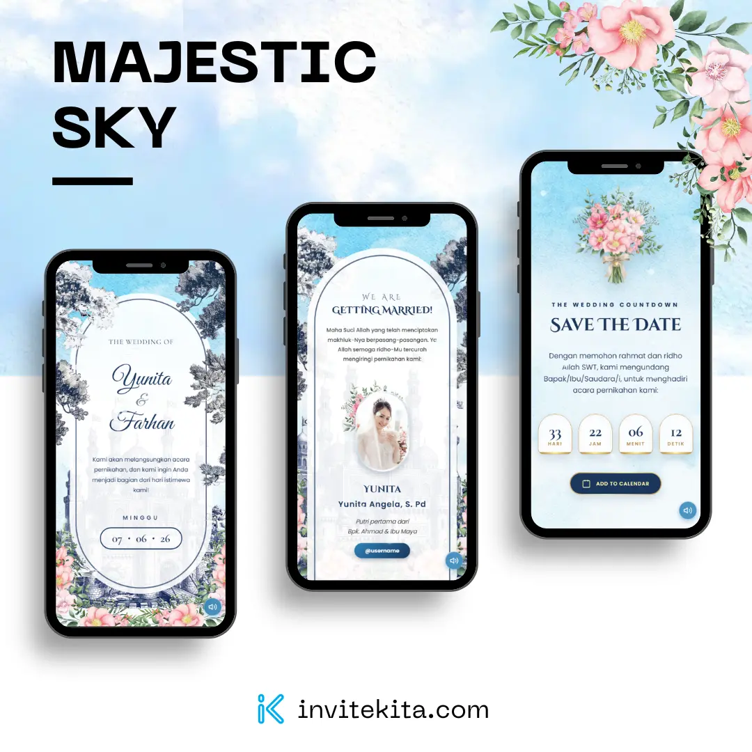 Tema Undangan Majestic Sky