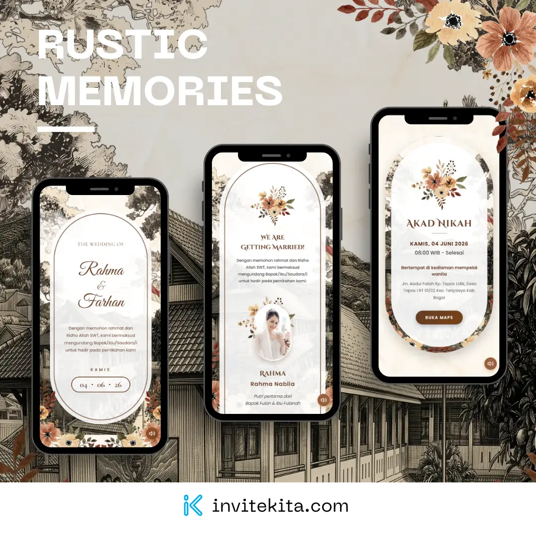 Tema Undangan Rustic Memories