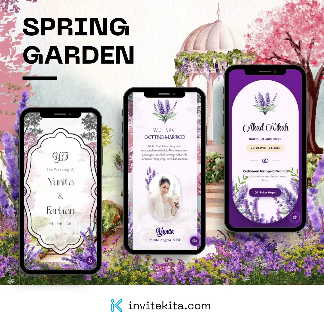 Tema Undangan Spring Garden